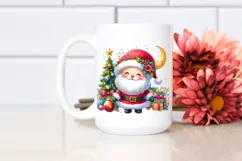 Vibrant Digital Painting Santa PNG Product Image 2