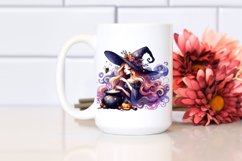 Witch Watercolor Clipart Product Image 2