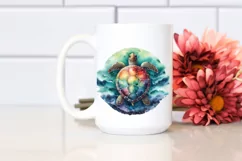 Turtle Art,Watercolor | Sublimation | Clipart Product Image 2