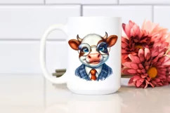 Funny Cow Suit Retro es | Sublimation Clipart Product Image 2