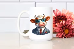 Funny Cow Suit Retro es | Sublimation Clipart Product Image 2