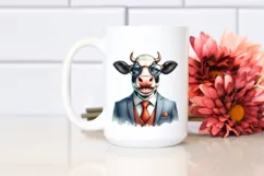 Funny Cow Suit Retro es | Sublimation Clipart Product Image 2