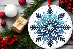 Round Christmass Ornament PNG Product Image 2