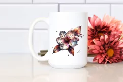Shiny Glass Cherry Blossom Metalic Watercolor Product Image 2