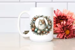 Vintage Christmas Cat PNG Product Image 2