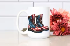 Detailed Boots USA Colours Clipart Product Image 2