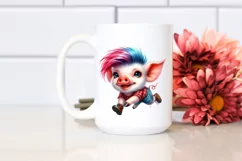 Cute Baby Pig Running PNG Product Image 2