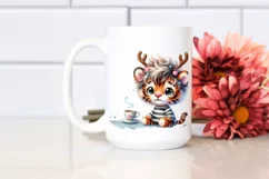 Expressive Baby Tiger, Pastel PNG Product Image 2