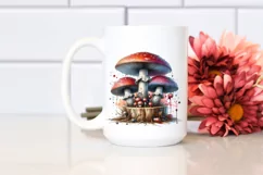 Detailed Glossy Mushroom PNG Product Image 2