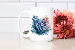 Abstract Detailed Hyacinth Sublimation Clipart Product Image 2