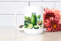 Watercolor Zucchini Juice Product Image 2