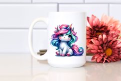 Expressive Unicorn Sitting PNG Product Image 2