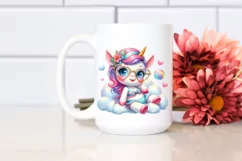 Cute Baby Unicorn with Beachwear | Clipart Product Image 2
