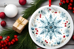 Round Christmass Ornament PNG Product Image 2