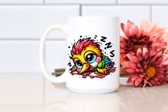 Colorful Baby Woodpecker Cartoon Clipart Product Image 2