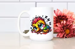 Colorful Baby Woodpecker Cartoon Clipart Product Image 2