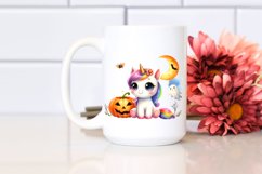 Unicorn Halloween Scenery Clipart Product Image 2
