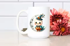 Cute Baby Peacock on Moon, High-Res PNG Product Image 2