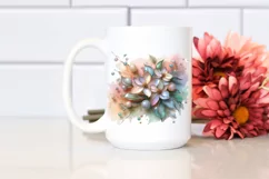 Glossy Jasmine in Pastel Colors PNG Product Image 2