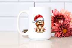Christmass Cocker Spaniel with Decorations PNG Product Image 2