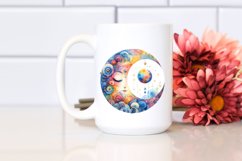 Colorful Moon|Sublimation | Clipart Product Image 2