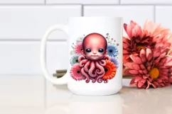Detailed Whimsical Baby Octopus Gerbera Bouquet Product Image 2