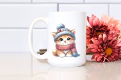 Funny Baby Cat Winter PNG Product Image 2