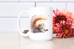 Spring Petal Tumbling Cat | Sublimation | Clipart Product Image 2