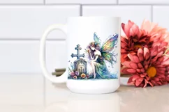 Fairy Grave Watercolor Clipart Product Image 2