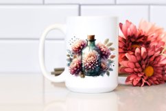 Abstract Bottle Chrysanthemum | Clipart Product Image 2