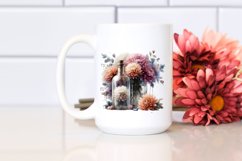 Abstract Bottle Chrysanthemum | Clipart Product Image 2