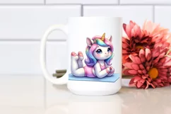 Cute Baby Unicorn in Style | Sublimation | Clipart Product Image 2