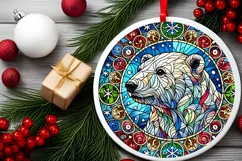 Round Christmas Ornament Sublimation|Clipart Product Image 1