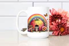 Colorful Fairy Rainbow Bird | Sublimation | Clipart Product Image 2