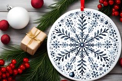 Round Christmas Ornament Sublimation|Clipart Product Image 2