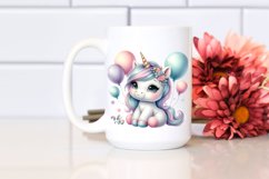 Balloon Baby Unicorn | Clipart Product Image 2