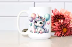 Balloon Baby Unicorn | Clipart Product Image 2