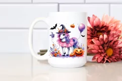 Vibrant Halloween Unicorn | Sublimation | Clipart Product Image 2