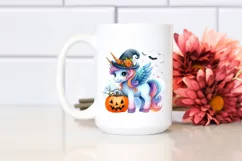 Vibrant Halloween Unicorn | Sublimation | Clipart Product Image 2