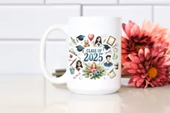 Class of 2025 Gold Foil Clipart Product Image 2