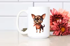 Watercolor Dog with Bandana | Funny Eyes | Teeth | Product Image 2