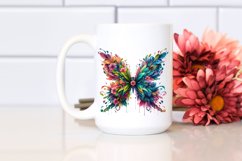 Vibrant Butterfly with Flowers PNG Product Image 2