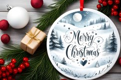 Watercolor Christmas Image Featuring Winter Scene with Product Image 2