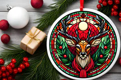 Round Christmass Ornament PNG Product Image 2