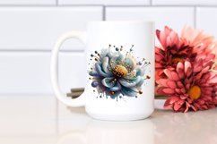 Abstract Glossy Anemone | Clipart Product Image 2