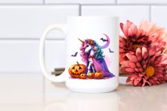 Vibrant Halloween Unicorn | Sublimation | Clipart Product Image 2