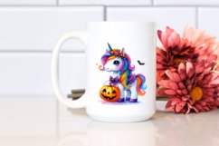 Vibrant Halloween Unicorn | Sublimation | Clipart Product Image 2