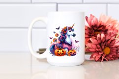 Vibrant Halloween Unicorn | Sublimation | Clipart Product Image 2