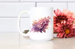 Wooden Stained Lilac Watercolor Splash Product Image 2