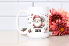 Washed Watercolor Whimsicall Santa PNG Product Image 2